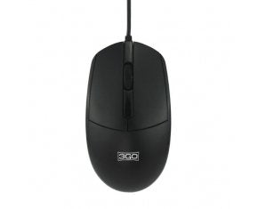 3GO Mouse USB 1000DPI - 3 Buttons - Uso Ambidiestro - Colour Black