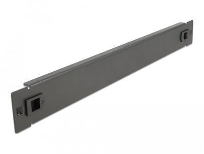 Delock 19 Cover Ciega Gabinete Network Without Tools 1U Black — image 1