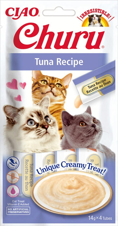Inaba Rubber Gatos Churu Tuna Recipe 4X14 G — image 1