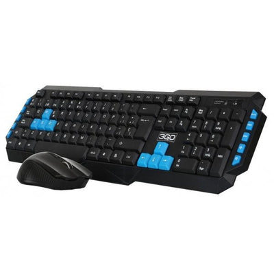 3GO Keyboard Spanish + Wireless Mouse 10 Keys Multimedia 2.4GHZ COMBODRILEW2 — image 1