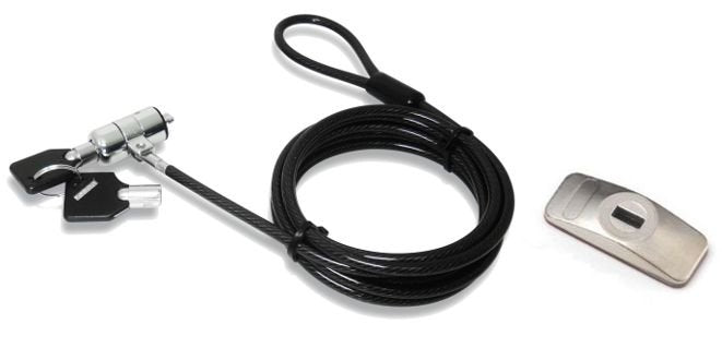 Estuff GLB220108 Cable Antirrobo Black 1,8M