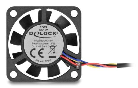 Delock Fan Axial 12V Dc, 40 X 40 X 10MM Black — image 1