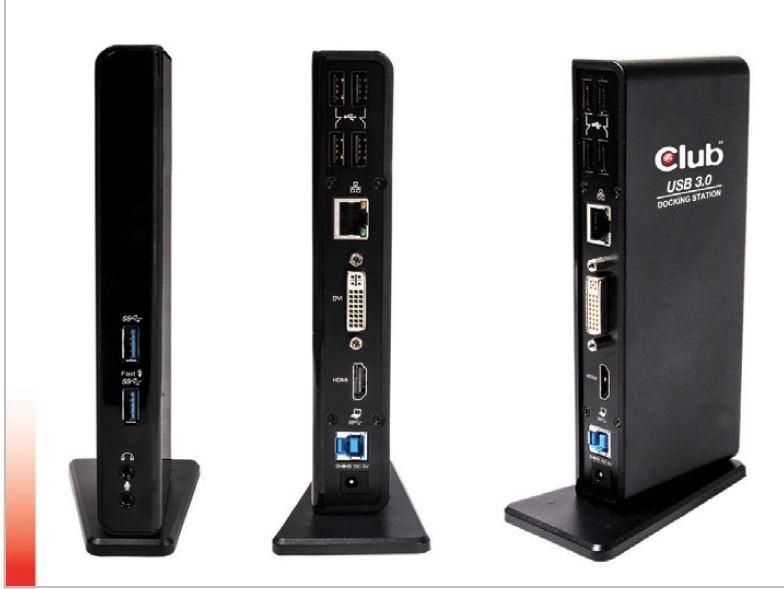 CLUB3D Sensevision USB 3.0 Dual Display Docking Station