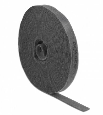 Tape Velcro a Roll L 10M X B 15MM Grey — image 1