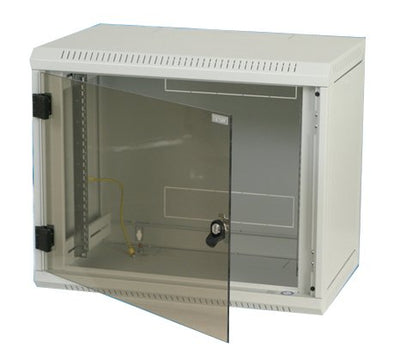 Cabinet Rack Triton 19 Rack Wall-mount 6U/500 Glass Door Bastidor Wall Grey — image 1