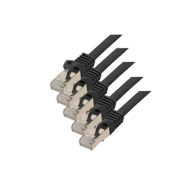 S-conn CAT.7 S/FTP 1M Network Cable Black CAT.7 S/FTP (s-STP)