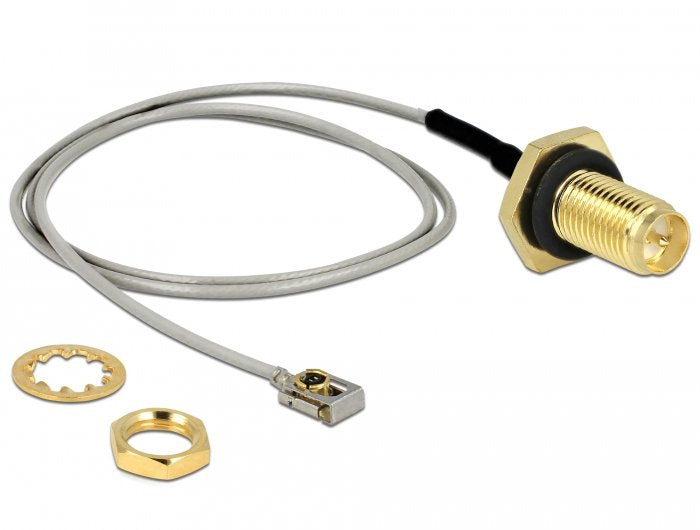 Delock Cable Antenna Rp-sma Female Am Einbau a Mhf® I Lk Male 1.13 35CM