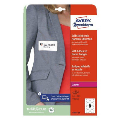 Avery Zweckform Labels Nombre L4881-20 White 65,0 X 65,0MM — image 1