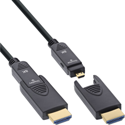 Inline® HDMI Aoc Cable Ultra High Speed Hdmi, 8K4K, Detachable Plug, 20M — image 1