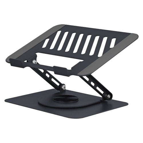 Tnb Stand Metallic Rotating 360° Laptop Iclick, Grey Oscuro