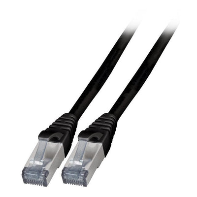 Efb RJ45 Network Cable CAT.6A S FTP Tpe, 6KV Black 1M — image 1