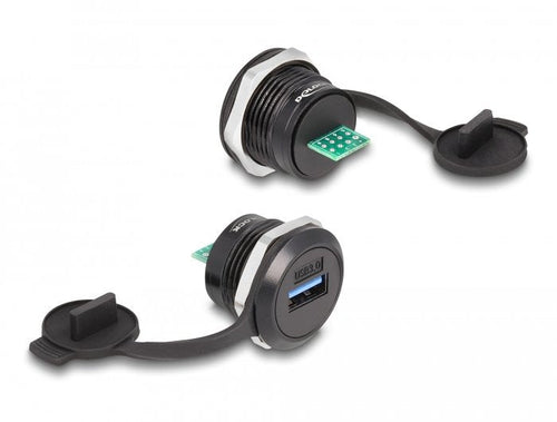 USB 3.2 Gen 1 Type a Pcb Connector Female Recessed With Cover Antipolvo — image 1