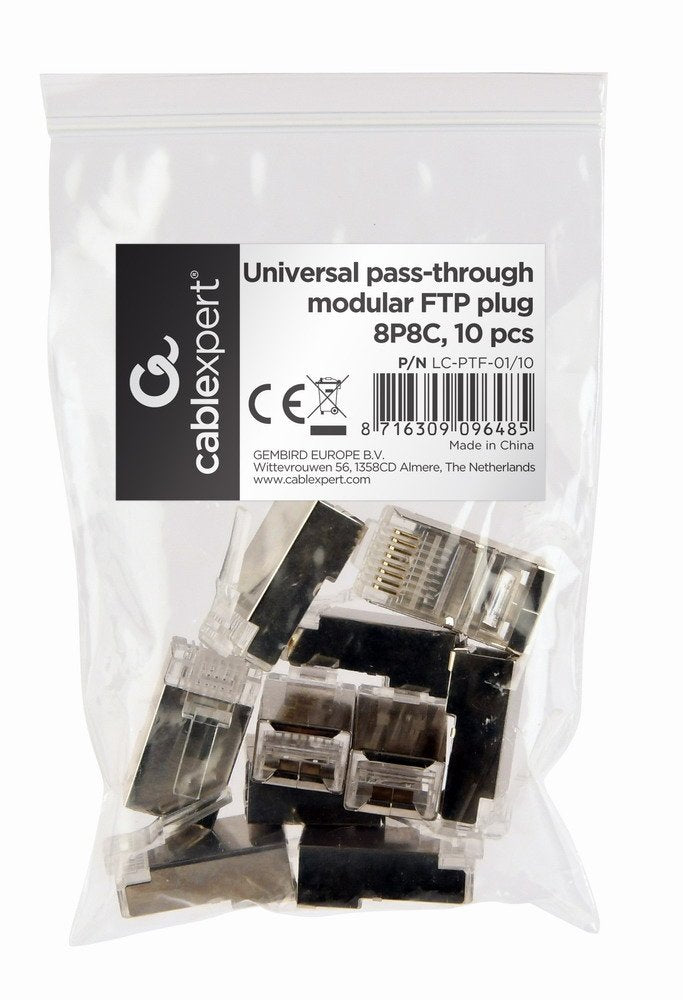 Gembird LC-PTF-01/10 Connector Network RJ45 (10 Pieces FTP, 8P8C