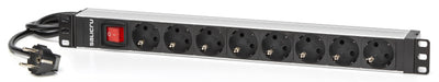 Salicru Power Strip 8 Sockets Inte. Sps 8F Pdu Sch/Sch Rack 1U/100-250V/8 Salidas AC Type F/Switch 680CA000003 — image 1