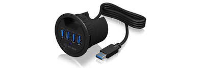 Icy Box USB 3.0 Hub 4 Ports IB-HUB1403, USB 3.0, Black — image 1
