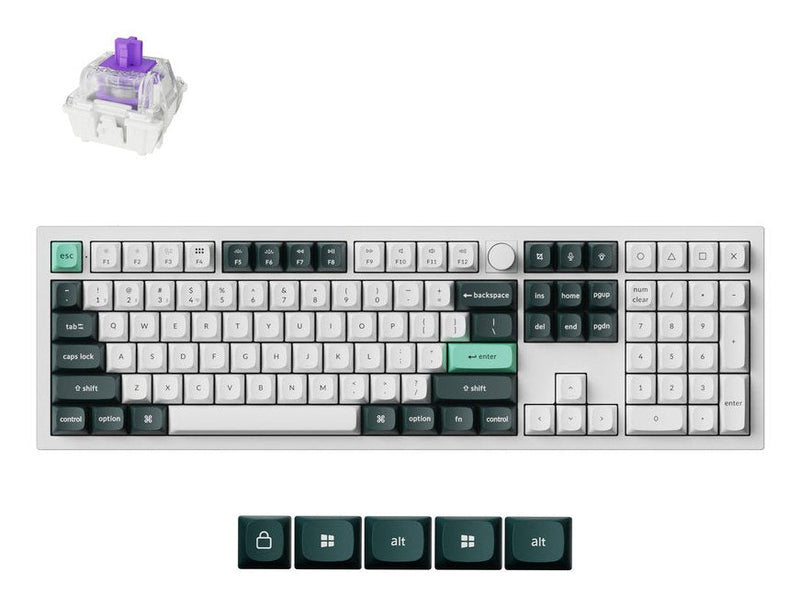 Keychron Keyboard Wrl Q6 He RGB/Shell White Q6H-P1