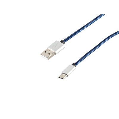 S-conn 14-50024 USB Cable 2M USB 2.0 USB a USB C Blue — image 1