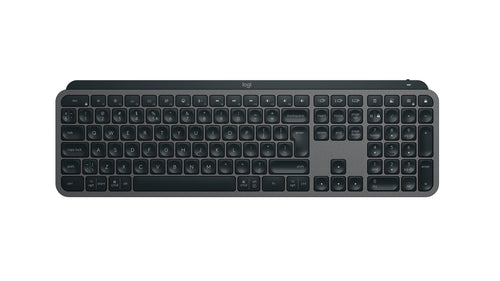 Logitech Keyboard English Mx Keys S RF Wireless + Bluetooth QWERTY Ee.uu. Graphite — image 1
