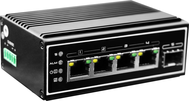 Levelone Switch 5X Ge IGP-0502 DIN-RAIL,-40°C To 75°C PoE