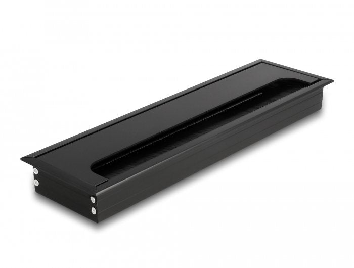 Delock Pasacables Assembly Empotrado Desk With Brush 280 X 80 X 28MM Black