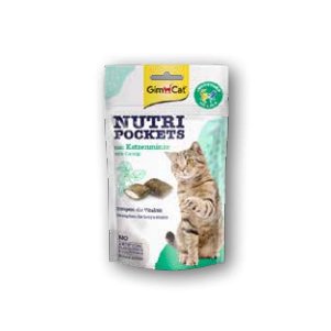 Gimcat Nutri Pockets Menta Gato - Snack Crujiente Gatos, With Relleno Cremoso And Ingredientes Funcionales - 1 — image 1
