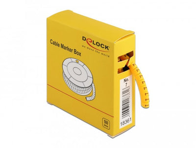 Delock Marcadores Cables Nº 7, Yellow 500 Pieces — image 1