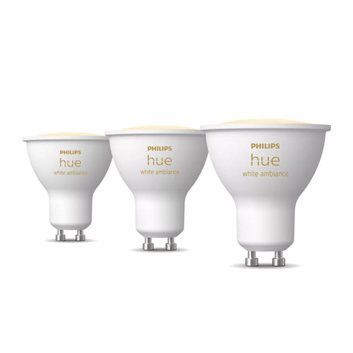 Philips Hue - Pack 3 Bulbs LED Smart GU10, 4.2W 400 Lúmens, LED Inteligentes — image 1