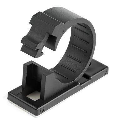 StarTech.com 100 Clips Gestión Cableado Adhesivos Black Organiser Cableado Escritorios/Oficinas Mordaza Nylon — image 1