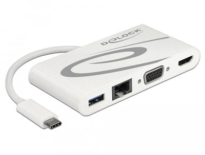 Delock Dockingstation USB Type-c™ 3.1 HDMI 4K 30 HZ + VGA + LAN + USB Pd — image 1