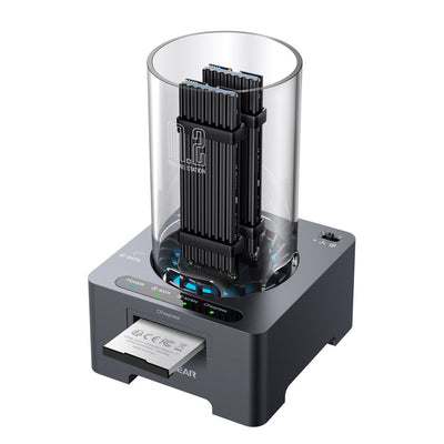 Graugear G-M2DK-CR-10G Base Connection Hard Drive USB 3.2 Gen 2 (3.1 Gen 1) Type-c Grey — image 1