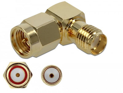 Delock Adapter Sma Connector Male a Sma Connector Female 90° 10GHZ — image 1