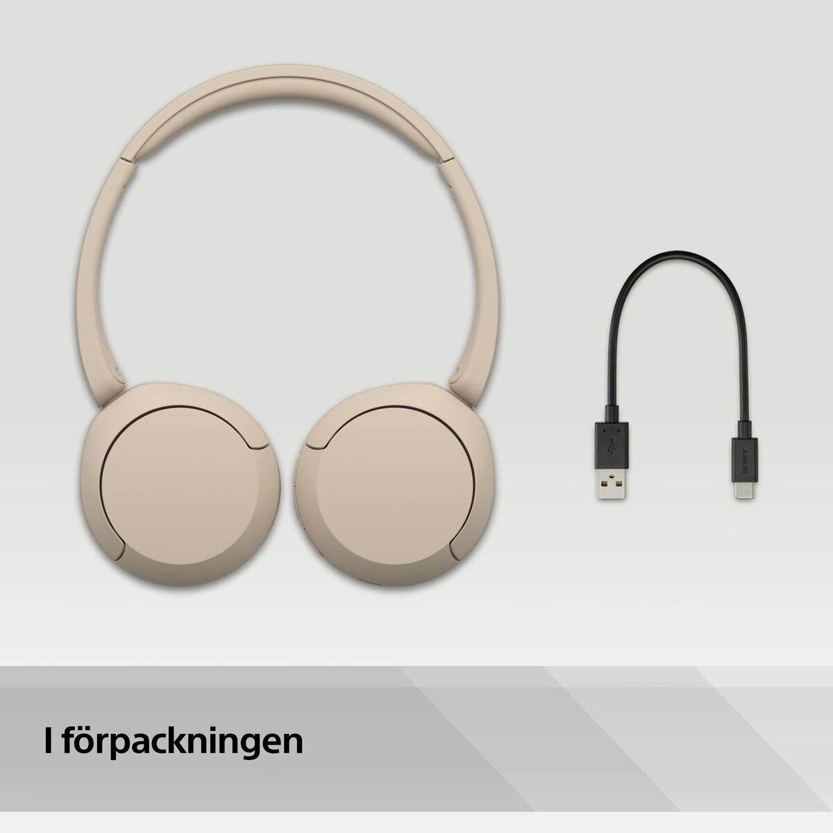 Sony Bluetooth Headphones Sony Wh-Ch520 Cream
