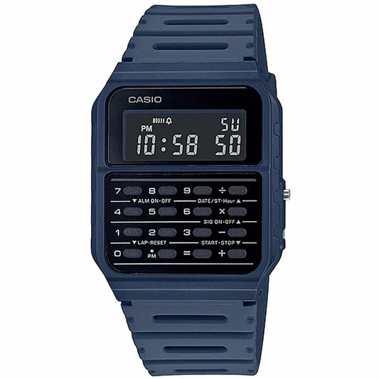 Casio Unisex Watch Casio Calculator Blue Black (Ø 35 Mm)