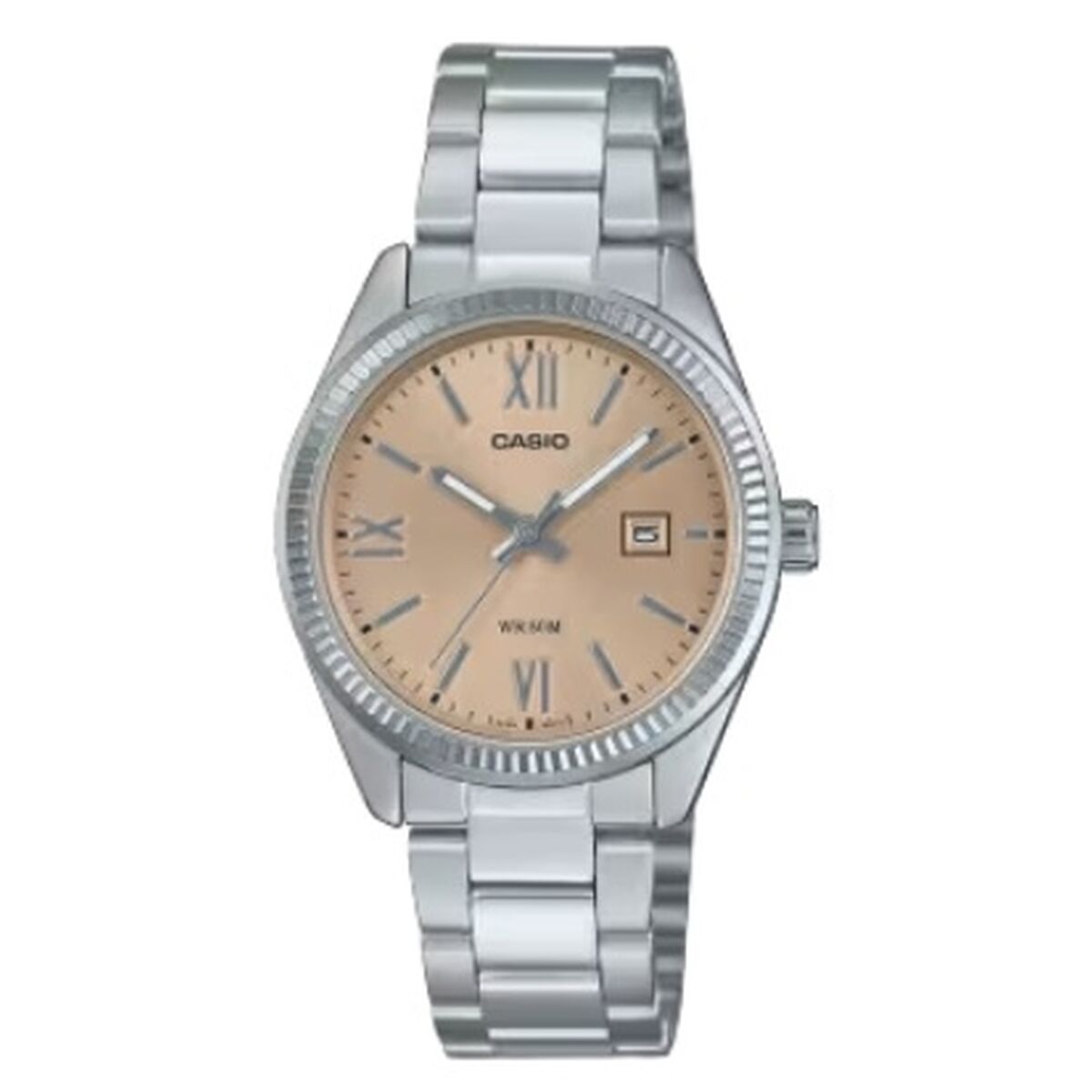 Casio Ladies' Watch Casio Lady Date - Champagne Silver (Ø 30 Mm)