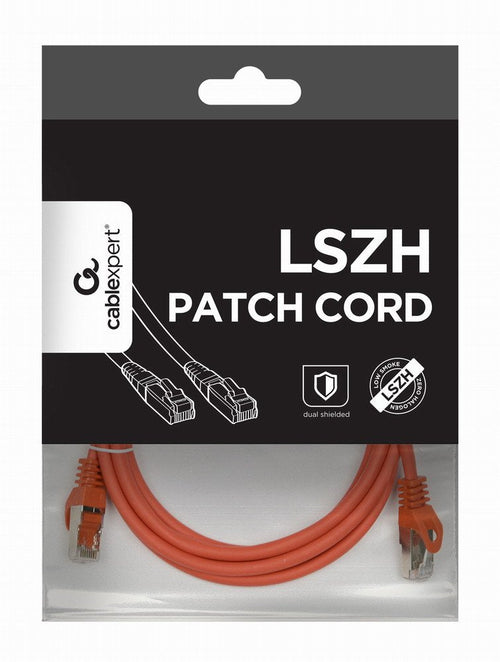 Gembird Network Cable RJ45, CAT.6A, FTP, Lszh, 2M, Red — image 1