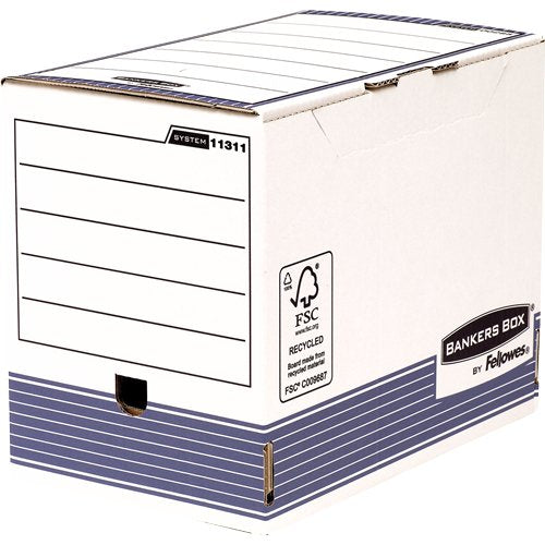 Bankers Box Of Archivos Size A4 Fastfold - Assembly Automatic - Certificacion Fsc - Dimensions Internas — image 1
