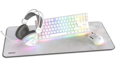 Krom Pack Gaming Klass Keyboard RGB + Mouse Óptico RGB + Mouse Pad + Headphones RGB — image 1