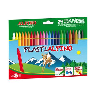 Alpino Ceras Plásticas Plastialpino 115MM No Manchan Case 24 C/Surtidos — image 1