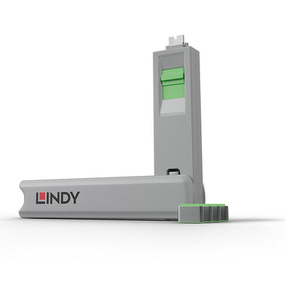 Lindy 40426 Bloqueador Port Bloqueador Port + Clave USB Type-c Green 5 Pieces — image 1