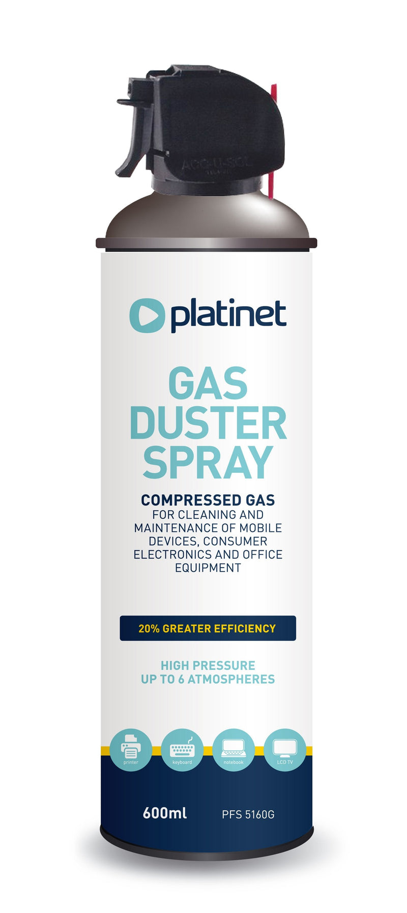 Platinet Air Compressed 600ML With Pistola 5160G