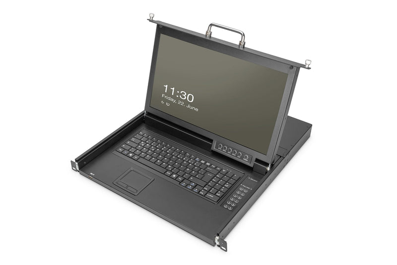 Digitus Console KVM Modular HD LCD With TFT 17 1 Port VGA, Conmutador KVM Black Distribución Keyboard German C
