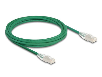 Delock RJ45 Network Cable CAT.6A Male a Male U/FTP Slim 3M Green — image 1