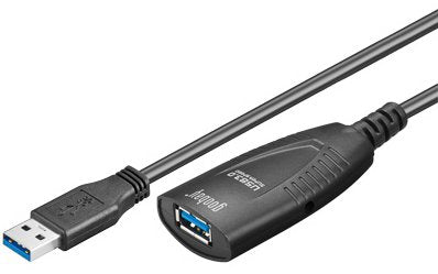 Goobay USB Cable 3.0 (alargo) Activo 5 Metres USB 3.2 Gen 1 (3.1 Gen 1) Black — image 1