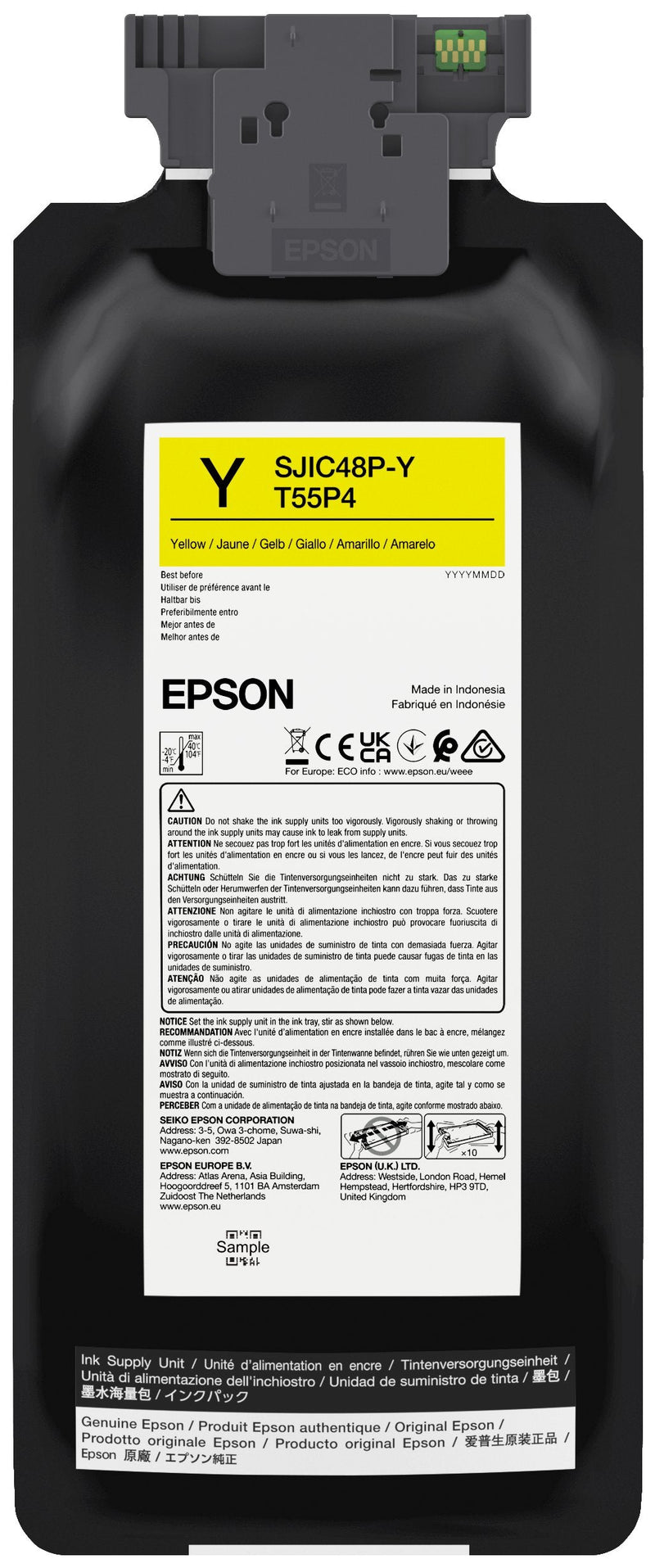 Epson SJIC48P- And Ink Cartridge 1 Pieces Genuine Yellow