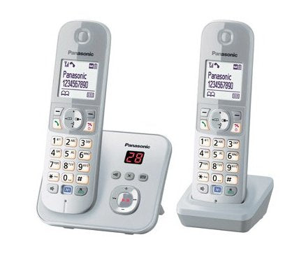 Panasonic Phone KX-TG6822 Dect Identificador Llamadas Silver