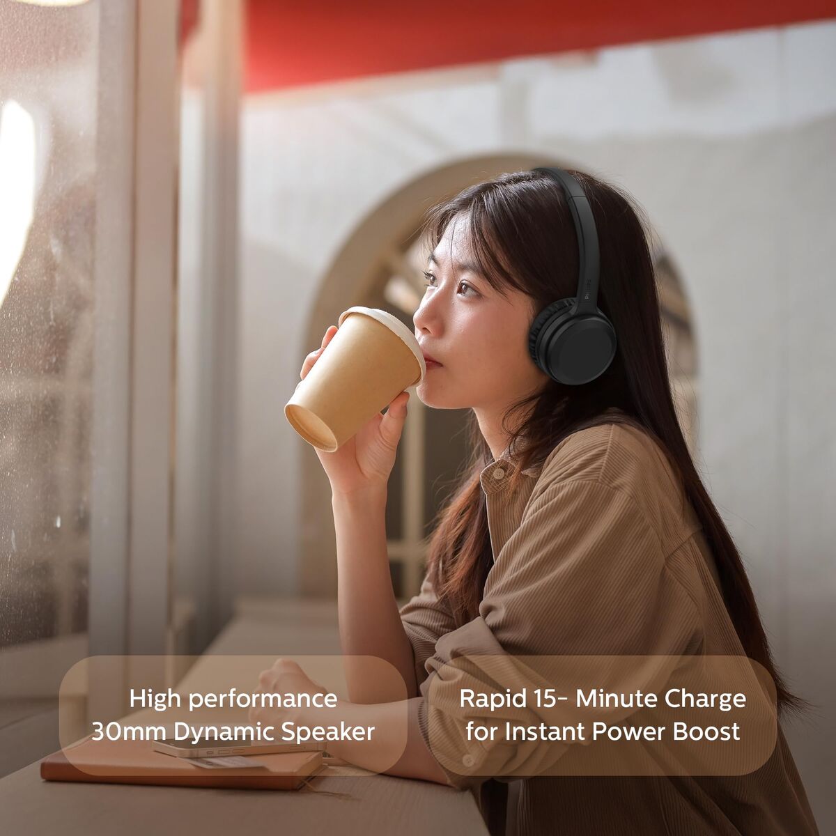 Philips Headphones Philips Tah1108Bk Black