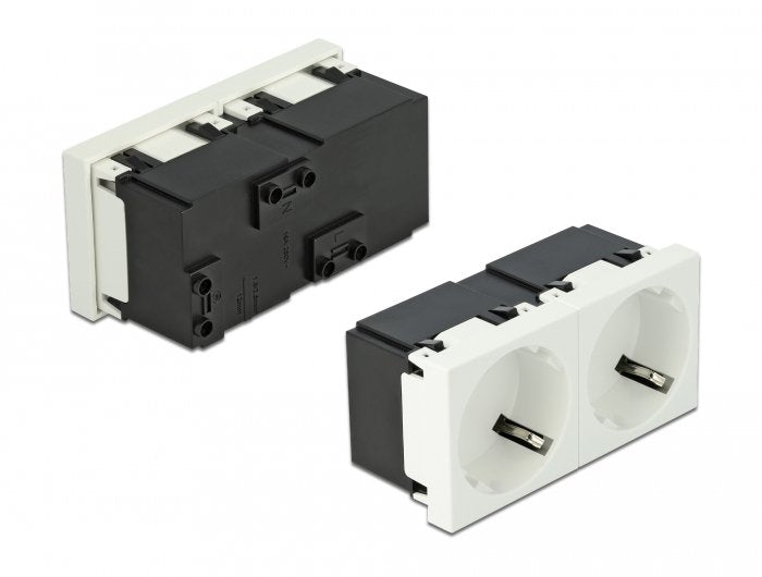 Delock Easy 45 Socket Contact Protection 2VÍAS Disposición 45 ° 45 X 45MM 5 Pieces