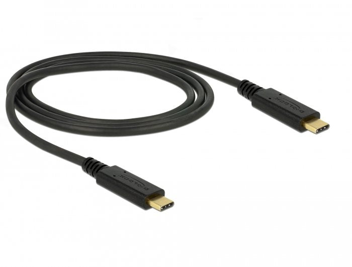 Delock 83661 USB Cable 1M 3.2 Gen 2 (3.1 Gen 2) USB C Black
