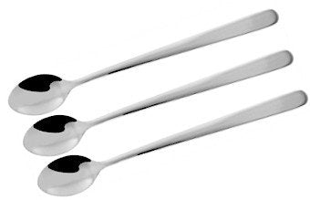 Fm Set 3 Cucharas Largas Bebida Steel Inoxidable 19CM