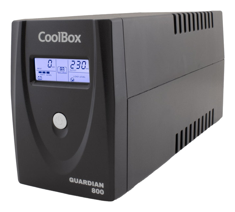 Coolbox UPS Guardian 3 800VA With LCD 480W 2XSCHUKO Colour Black